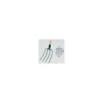 Fourche � fumier 4 dents douille - manche bois certifi� pefc 100% - leborgne