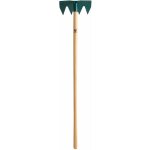 Leborgne - ratissoire 4 dents + r�glette duopro - manche bois 130 cm certifi� pefc 100%