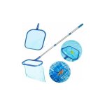 1 kit puisette de fond pour piscine avec manche tlescopique en aluminium, puisette piscine filet de ...