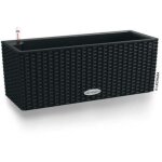 Lechuza - jardiniere - balconera cottage 50 - kit complet - noir graphite - 8 l
