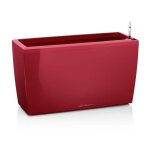 Lechuza - pot de fleur cararo premium - kit complet, rouge scarlet brillant Lechuza - pot de fleur cararo premium - kit complet, rouge scarlet brillant