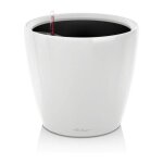 Pot de fleur lechuza classico premium ls 50 - kit complet, blanc brillant