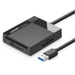 Lecteur de carte mmoire sd / micro sd / cf / ms, prise usb 3. 0 1m - noir