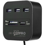 Lecteur de carte multifonction pour ordinateur usb, hub 7 en 1, cam�ra tout - en - un, s�parateur de ...