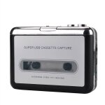 Lecteur cassette - lecteur cassette portable pour capturer la musique audio mp3 - compatible avec les ...