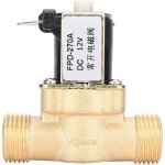 Lectrovanne g1 / 2', 12v / 24v laiton Électrovanne normalement ouverte, valve électrique électromagnétique, ... Lectrovanne g1 / 2', 12v / 24v laiton Électrovanne normalement ouverte, valve électrique électromagnétique, ...