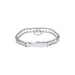 Led leds - collier de chien a chelle 35 cm en acier nickela colliers la gers