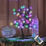 Led lampe de cerisier, 0. 43m 40led, arbre lumineux led, branches noires, pour la d�coration de maison ...