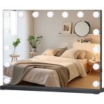 Led miroir de maquillage 58x45cm hollywood 15 lumires avec ecran tactile & loupe de grossissant 10x ...