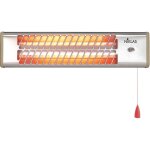 Niklas - radiateur mural a quartz 1200w - 54x13x12 cm