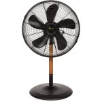 Led leds - ventilateur de table 60w mat en bois - ventilateur portable 3 vitesses hauteur 76cm t�te r�glable ...