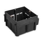 Ledkia - bote de drivation universelle encastrable 65x65x45 mm noir