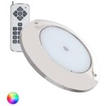 Spot led piscine en saillie inox rgb submersible 12v ac ip68 35w oui rgb