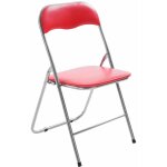 Clp - chaise pliable felix rouge / argent Clp - chaise pliable felix rouge / argent