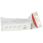 Legrand 050616 bloc multiprise fixable - 4x2p + t - sans cordon - inter bipol / limit int