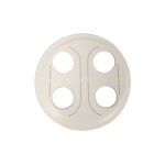 Legrand 068232 enjoliveur prise banana double 4 sorties cliane blanc