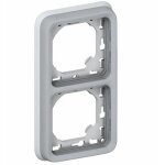069685 plexus bo�te d'encastrement verticale 2 positions grise - legrand