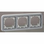 069687 plexus bote d'encastrement horizontale 3 positions grise - legrand