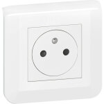 Legrand - lot de 4 prises de courant surface mosaic complet avec plaque - blanc