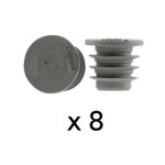 Lot de 8 obturateurs pour bo�te � encastrer ecobatibox - �16mm - legrand