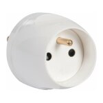 Adaptateur pour branchement de 1 fiche 2p + t 16a sur une prise 20a - legrand