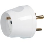 Adaptateur pour branchement de 1 fiche 2p + t 16a sur une prise 20a - legrand