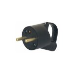 Legrand - annela fiche m�le 16a avec terre et serre - c�ble noir - 050428