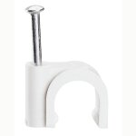Attache pontet legrand fixfor - pour c�ble rond - 7 mm - blanc