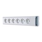 Legrand - bloc 6 prises en saillie - fixation murale � c�bler