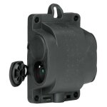 Bloc multiprise caoutchouc 4 prises de courant 2p + t 16a ip44 ik08  sortie latrale au sol et anneau ...