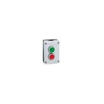 Boite 'a boutons equipee 2 trous 2 boutons 'a impulsion vert / rouge