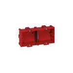 Boite d'encastrement multiposte legrand batibox - maonnerie - 2 postes 4 / 5 modules - vert / horiz ...