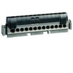 Bornier de rpartition isol ip2x phase 1 connexion 6mm  25mm noir longueur 176mm legrand 004856