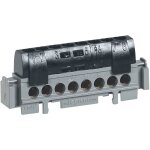 Bornier de phase - 8 bornes pour cble 1, 5mm  16mm - noir - legrand