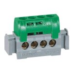 Bornier de r�partition isol� ip2x terre 4 connexions 1, 5mm� � 16mm� vert longueur 47mm legrand 004830 ...