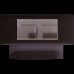 Legrand - cadre double pour appareillage mosaic - pour moulures 12, 5mm