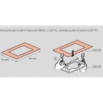 Cadre d'encastrement legrand ura next au - dessus de la niche de ura21 et ura21 plus 660192