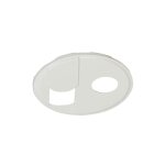 Enjoliveur blanc prise rj45 + tv simple celiane