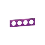 Céliane plaque métal quadruple violet irisé - 068714 - legrand Céliane plaque métal quadruple violet irisé - 068714 - legrand