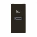 Chargeur usb type - c power delivery mosaic 1 module noir pour support lcm legrand 077692l
