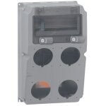 Coffret pr� perc� 4 prises 16a ou 32a avec rail 9 modules legrand 59847