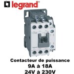 Legrand - contacteur de puissance ctx�22 3 p�les - 9a � 18a - 24v � 380v - puissance contacteur - contacteur ...