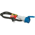 Cordon adaptateur pour caravane, march�s ou camping car longueur 1, 5m livr� avec �tiquette avec gencod ...