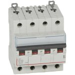 Legrand - disjoncteur dx6000 arrive haute et dpart bas  vis 4 ples 400v 10a courbe d pour peigne ...