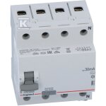 Disjoncteur  courant rsiduel 4p 25a 0, 03a type ac p304 rx3 402062 legrand 3245064020626