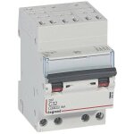 Disjoncteur dx4500 6ka bornes  vis ttrapolaire 400v 32a courbe c 3 modules legrand 406922