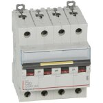 Disjoncteur dx�10000 16ka � vis 4 p�les 400v 20a courbe c 4 modules legrand 409356