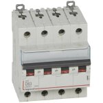 Disjoncteur dx6000 arrive haute et dpart bas  vis 4 ples 400v 63a courbe d pour peigne hx traditionnel ...