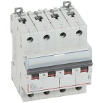 Disjoncteur dx3  vis 4 ples 400v 32a courbe b 4 modules legrand 407598