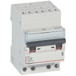 Legrand - disjoncteur dx6000 10ka arrive haute automatique dpart bas  vis 4 ples 400v 20a courbe ...